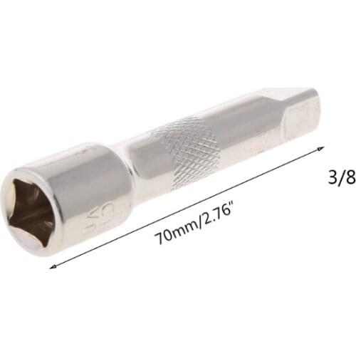 3/8" Long Short Drive Extension Bar Set Adapter Socket Ratchet Wrench Extender Connecting Rod Hand Adjustment Tools