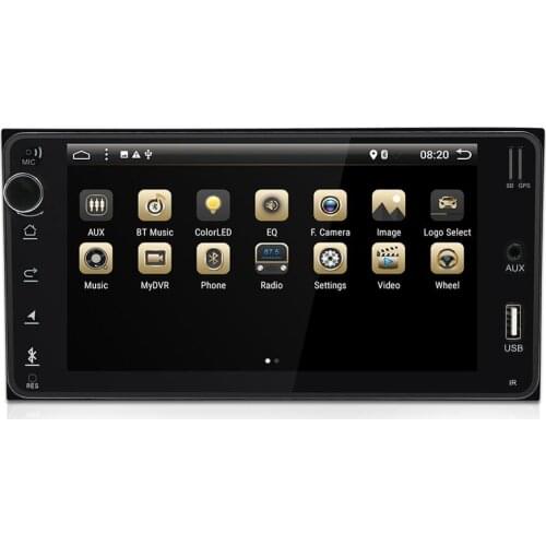 7" Android 10.0 Car Radio For Toyota Universal Car Multimedia Player 4 core Blue Metal 2+32GB Audio Android 9.0 Stereo