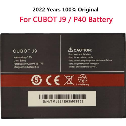4200mAh For Cubot J9 Battery Batterij Mobile Phone High Quality Replacement Batteria Batterie For Cubot P40 AUCC