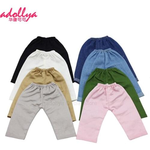 Adollya BJD Doll Accessories Bottoms Clothes for Doll Casual Pants Jeans Overalls Suitable for 1/6 Dolls