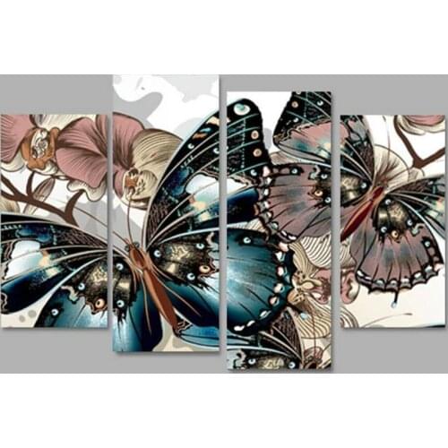 New sale 5d diy diamond painting cross stitch butterfly icon full square drill 3d diamond embroidery decorative artwork