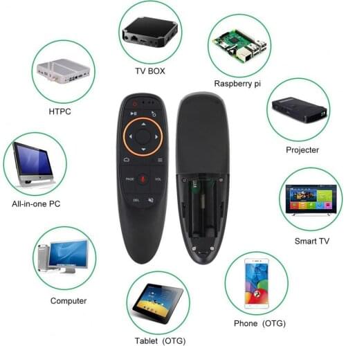 G10 Air Mouse Quick Response Fast Transmission Ergonomic 2.4GHz Wireless Infrared Gyro Smart Voice Controller for TV Box