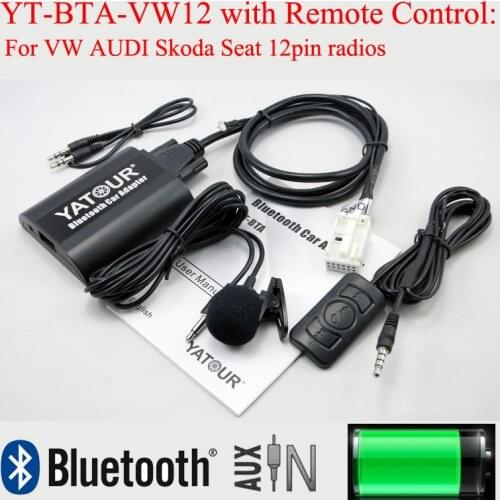 Yatour Bluetooth MP3 player BTA with Remote control for VW AUDI Skoda Seat 12PIN radios
