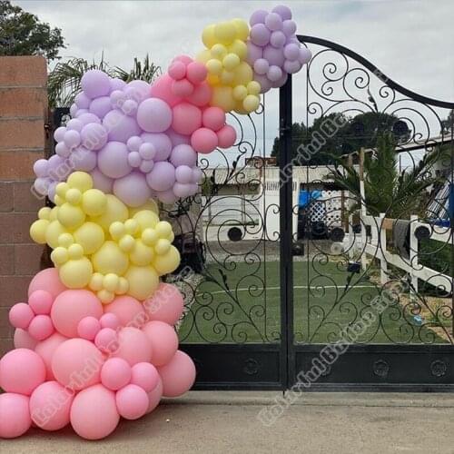 Wedding Birthday Party Decor Retro Pink Double Apricot Latex Balloon Garland Arch Holiday Event Backgound Baby Shower Decor