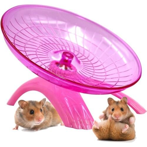 Pet Hamster Mouse Running Disc Flying Saucer 18cm Diameter Exercise Sport Jogging Wheel hamster Accessorie Pet Tools