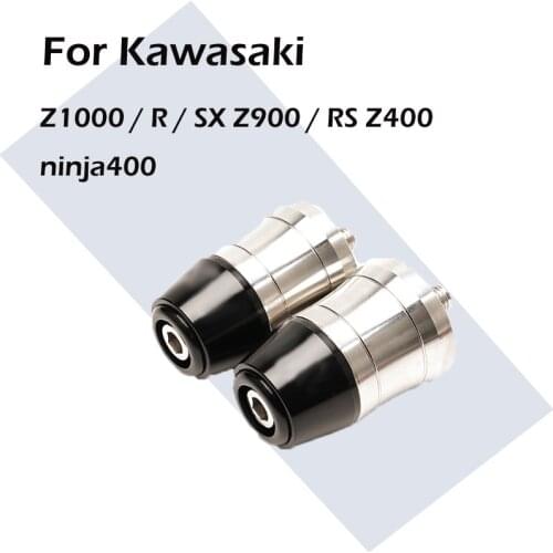 For Kawasaki Z1000 / R / SX Z900 / RS Z400 Ninja400 Modified Stainless Steel Handle Plug Balance Plug Handlebars