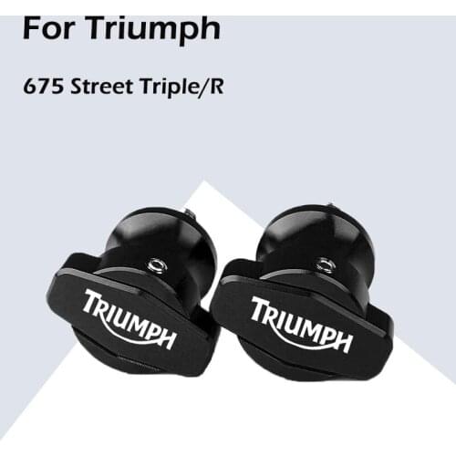 For Triumph Daytona 675 Street Triple/R 8M/6M Motorcycle CNC Swingarm Spools Slider Stands Screws Other Models with logo Triumph