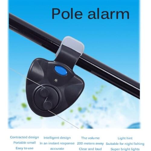 Electronic LED Fish Bite Alarm for Night Fishing Tools Portable Easy Installation and Portable Perfect Sensitive Alarm Indicator