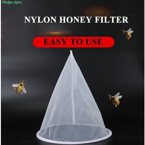 1PCS honey filter fliters busy bee filtered mesh nylon cone-shape screener strainer purifier fiber beekeeping apiary equipment
