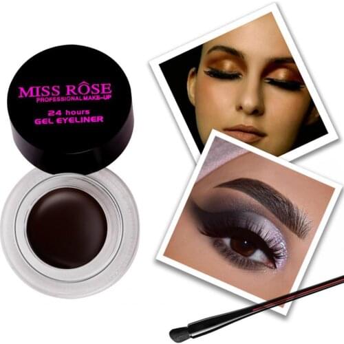 Gel Eyeliner Waterproof Non-Fading Makeup Tools Long Lasting Black Waterproof Eyeliner Gel Beauty Brand Eye Liner Eye Make Up