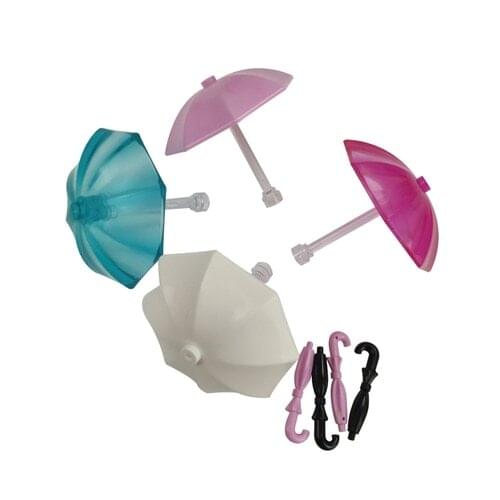 MOC City Educational Toy Beautiful Umbrella Gifts For Children Creator Building Blocks Toys Accessory White Pink Blue Cities Kit