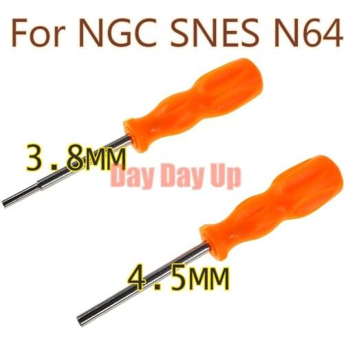 2pcs 3.8mm/4.5mm repair tool Security Screwdriver Tool Bit Gamebit for Nintendo NGC SFC MD NES N64 SNES Gameboy Open Tools
