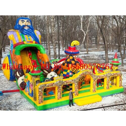 China Guangzhou) inflatable slides, inflatable castles, Inflatable pool slide Obstacle course TOB-189