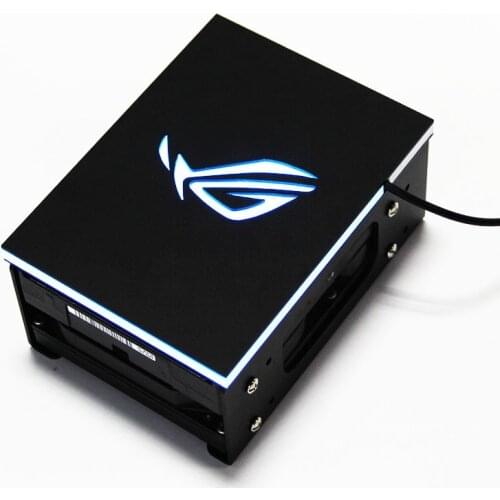 RGB hard drive bracket dust cover chassis luminous decoration 5V phantom hard drive light board ROG faith light board
