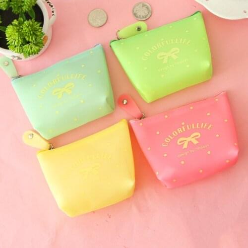 Cute bow purse candy colors silica gel Case Portable Storage Bag Digital Gadget Devices USB Cable Earphone Pen Travel Cosmetic