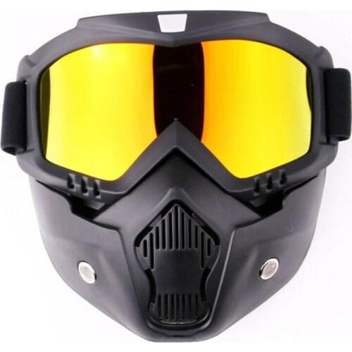 Motorcycle Face Shield Helmet Modular Motocross Biker Goggles Ski Mask Snowmobile Full Face Helmets Visors Glasses 2021 New