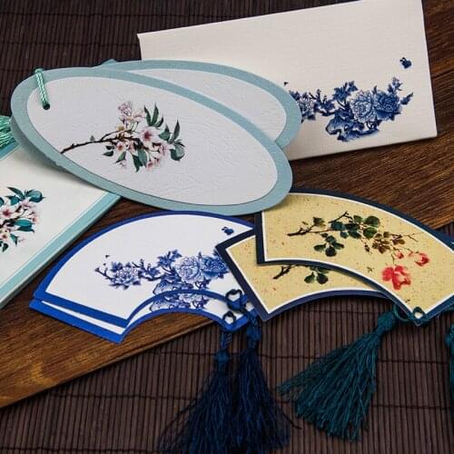 1pcs Vintage Chinese Styled Bookmarks Ancient Vintage Style Set Bookmarks Bookmarks Fans Bookmarks Tassels