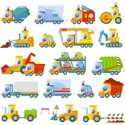 Patches Construction truck Transfert Thermique Vetement Clothes Stickers Stranger Things Appliques For Clothing Riverdale Patch