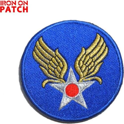 US WWII land Air Force Insignia / armband patch World War II Tactical military patches Hook badges For Clothes patches