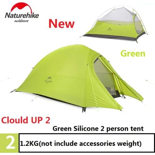 NatureHike 2 Person Tent Ultralight Waterproof Outdoor 4 Season Plaid Fabric Tent Double-layer Camping Tent