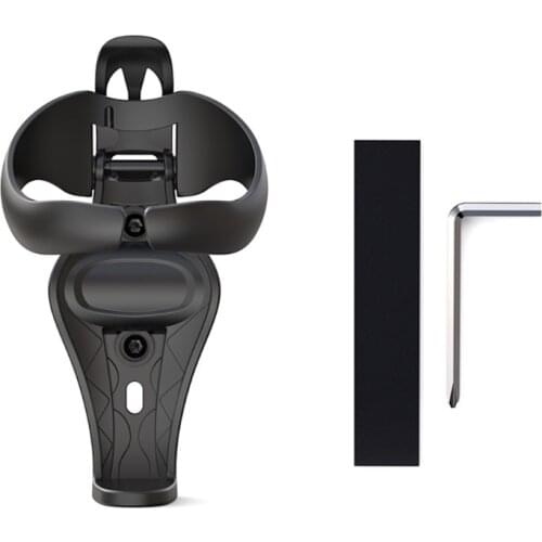 Bicycle Bottle Cage Plastic Extensible Rack Motorcycle Water Bottle Holder Burn Titanium Color Motorbike Bottle Rack