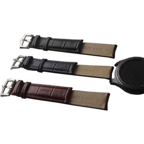 Curved end for patek Philippe leather Watch strap 18MM 19mm 20mm 21mm 22mm Mens watchband Black Blue Brown Pin buckle Polished