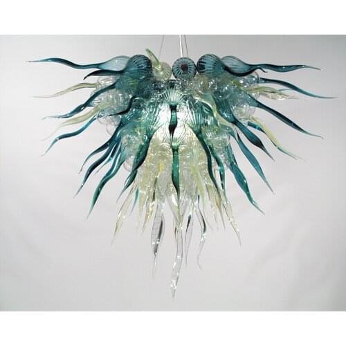 Contemporary oliver green Handmade Blown Glass Style Chandelier Lighting -LR284