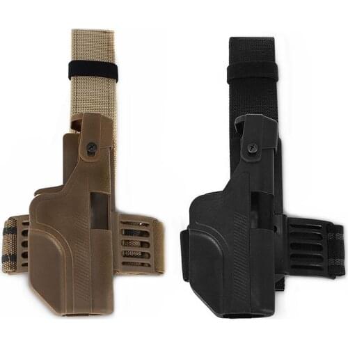 Tactical Auto Loading Gun Holster Lock Drop Leg Thigh Glock Gun Case Pistol Holster for Glock 17 19 23 Right Hand