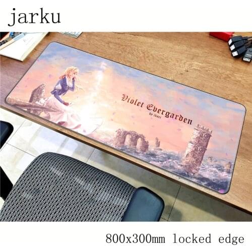 Violet evergarden pad mouse computador gamer mause pad 800x300X2MM padmouse Indie Pop mousepad ergonomic gadget office desk mats