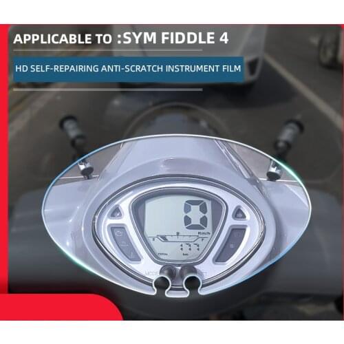 Motorcycle Speedometer Scratch Proof TPU Protection Film Dashboard Screen Instrument Film for SYM Fiddle 4