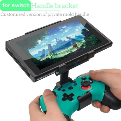 Clip Mount Holder For N-Switch Pro Controller Handle Bracket Adjustable Clamp Rotate Stents For NS Pro Gamepad Accessories