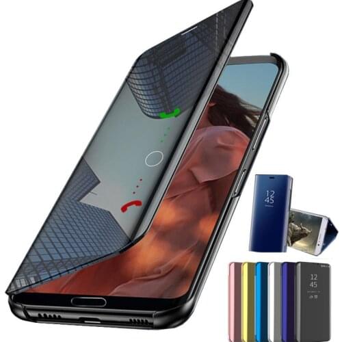 Mirror Flip Case For Huawei P Smart P20 P10 Mate 10 20 Plus Pro P9 P8 NOVA 2i 3e Honor V10 10 9 8 Lite 7A 7C Y7 Y6 Y5 Prime 2018