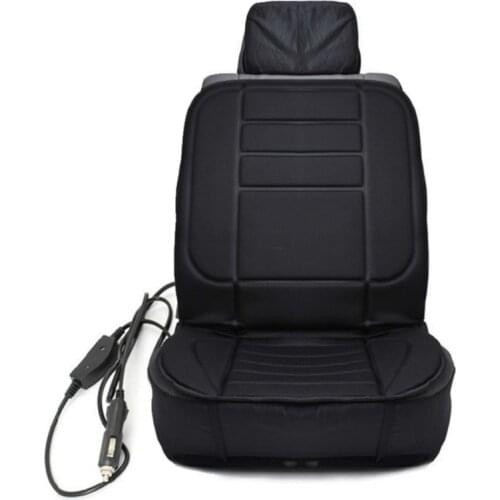 Winter Car Covers Pad Car Seat Cushion Electric Heated Cushion Car Heated Seat Covers Universal Conjoined Supplies Black Color