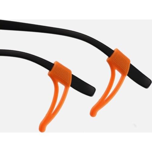 1 Pair Glasses Anti Slip Ear Hook Candy Color Eyeglasses Leg Silicone Grip Sport No Slip Glasses Support Glasses Accessories