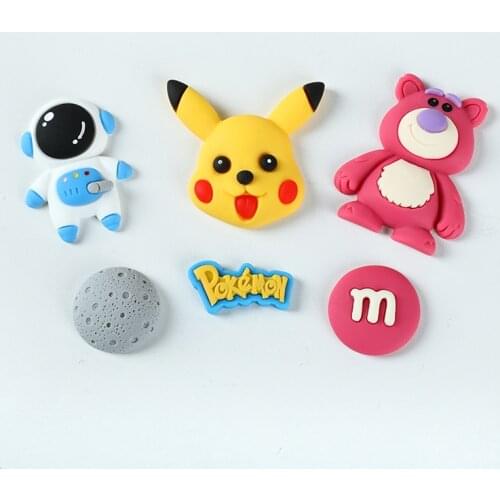 5Sets Cartoon Animal Bean Spaceman Flat back Resin Cabochon Accessories DIY Decoration Scrapbooking Craft for Hair Bows Centers