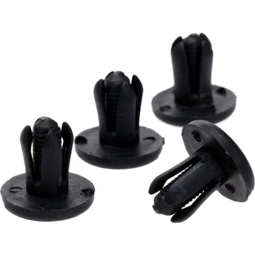 50Pcs 7.1mm Hole Plastic Rivets Fastener Fender Bumper Push Pin Clips Car Door Trim Panel Retainer Clip For Honda Honda Geely