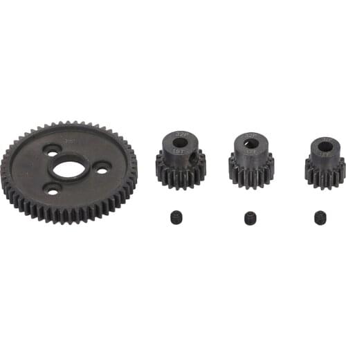 54T Spur Motor + 15T/17T/19T Motor Pinions Set Fits Slash 4x4 RC Truck Parts