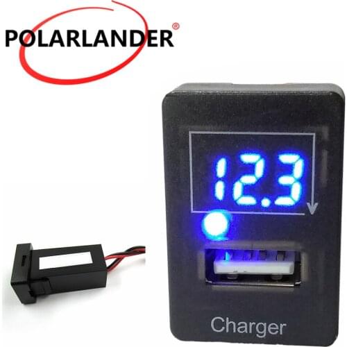 For Mazda USB Interface Socket Car Charger 5V 2.1A LED light Adapter Socket Dashboard