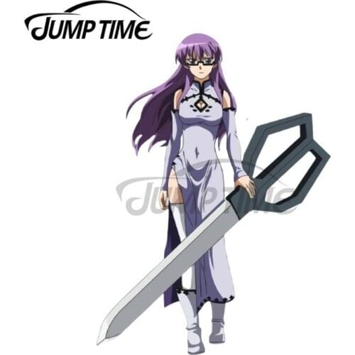 JumpTime 13 x 6.5cm For Akame Ga Kill Sheele Camper Decal Trunk Anime Car Stickers Silhouette Motorcycle Personality Decoration