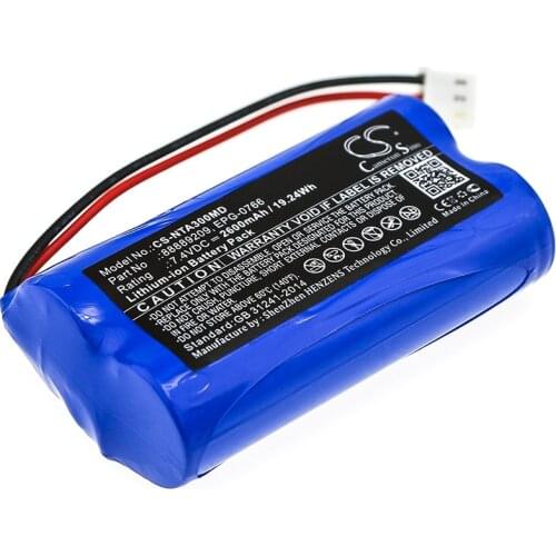 CS 2600mAh / 19.24Wh battery for Natus Algo 3, Algo 3i, Audiometer Algo 3, Audiometer Algo 3i 88889209, EPG-0766