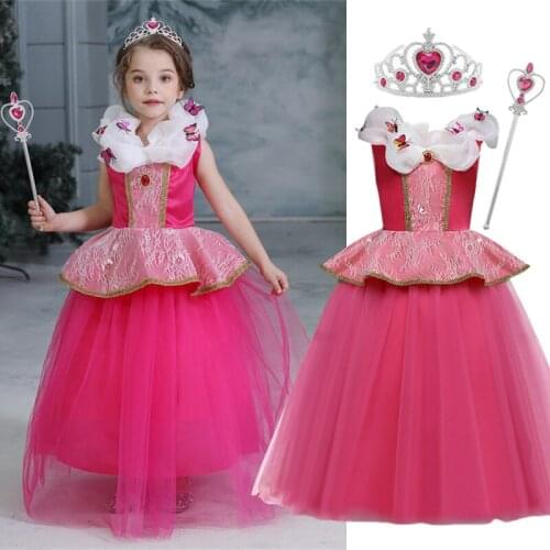 Children Cosplay Dresses For Girls Halloween Cosplay Princess Costume Kids Fancy Carnival Party Dress Up Christmas Clothes