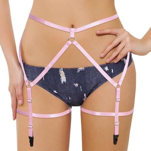 Erotic Fetish Straps Adjust Waist Suspender Belt Size Body Harness Women Sexy Stocking Garters Punk Goth Accessories Sword Belt