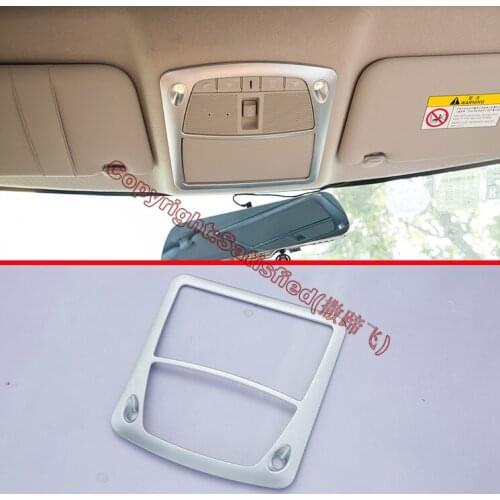 ABS Pearl Chrome Interior lights Reading lights Trim Cover For Nissan Sentra 2016 2017