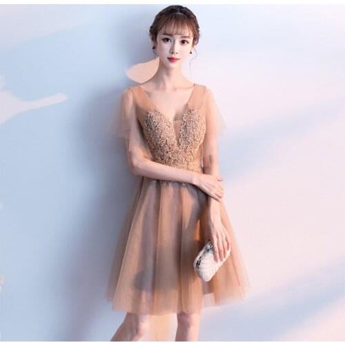 HS V-neck Women Dresses
