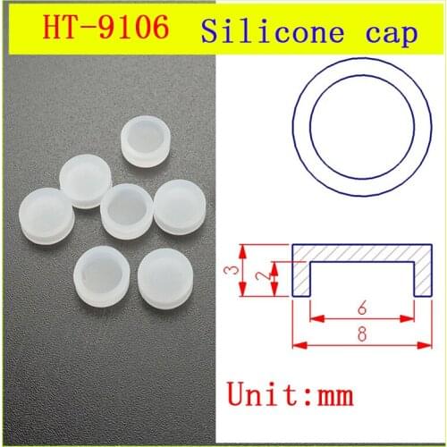HY-9106 High temperature resistant silicone key cap High elastic rubber protective cap sleeve Silicone gasket