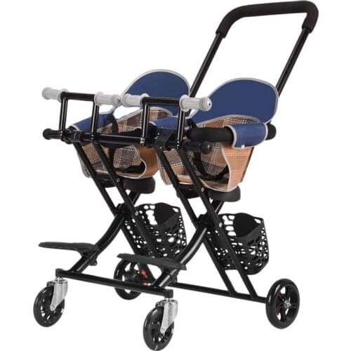 Twin baby stroller Multifunction baby walking lightweight folding child stroller 6months -6 years