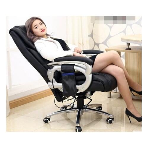 Stylish home computer chair lift swivel chair boss chair leather massage recliner child can