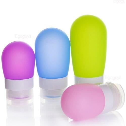 38ml/60ml/80ml Fashion Silicone Travel Bottles Cosmetic Shampoo Lotion Container Travel Accessories Silicone Cosmetic Bottle