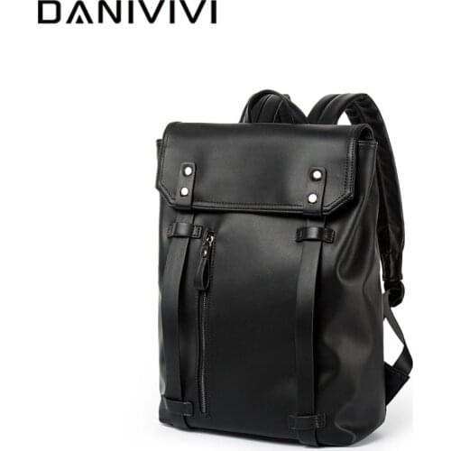 Leather Mens Backpack Laptop Big Outdoor Business Travel Backpack Designer Men Bag Large Capacity School Bags Mochila Hombre