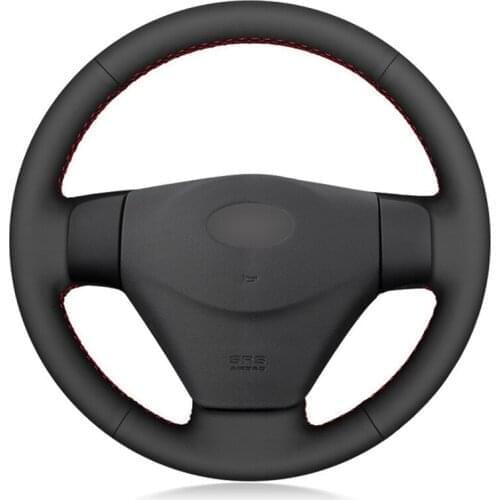 Car Steering Wheel Cover Soft Black Artificial Leather For Hyundai Getz (Facelift) 2005-2011 Accent 2006-2011 Kia Rio Rio5
